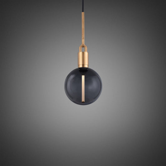 FORKED PENDANT / LINEAR / GLOBE / SMOKED / MEDIUM
