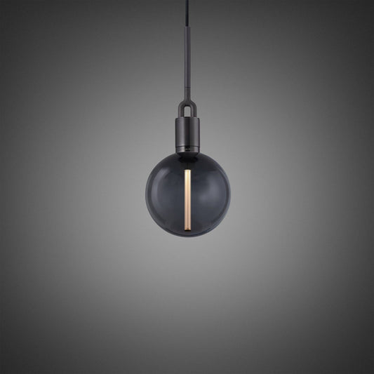 FORKED PENDANT / LINEAR / GLOBE / SMOKED / MEDIUM